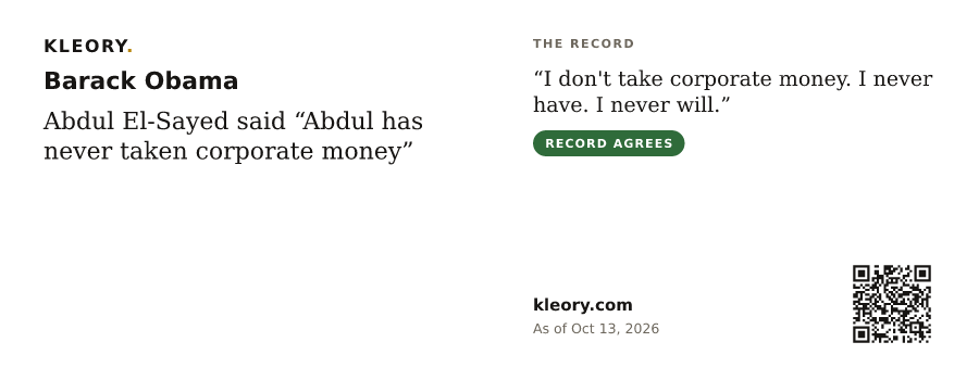 Mug with the Barack Obama card, quote side